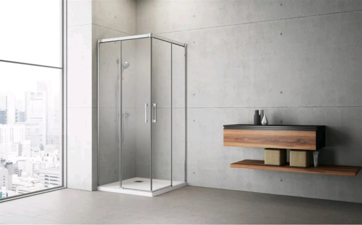 Дверь, Radaway, Idea KDD, шв 1000*2005, петли-справа, хром, цвет стекла-прозрачный, Easy Clean