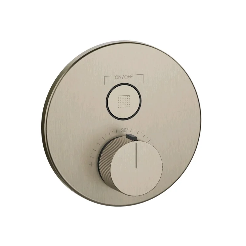 Смеситель для душа, Gessi, HI-FI Comfort, на 1 потребитель, цвет-Finox Brushed Nickel