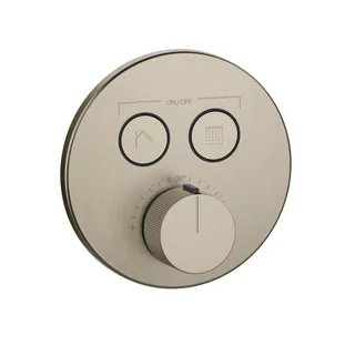 Смеситель для душа, Gessi, HI-FI Comfort, на 2 потребителя, цвет-Finox Brushed Nickel