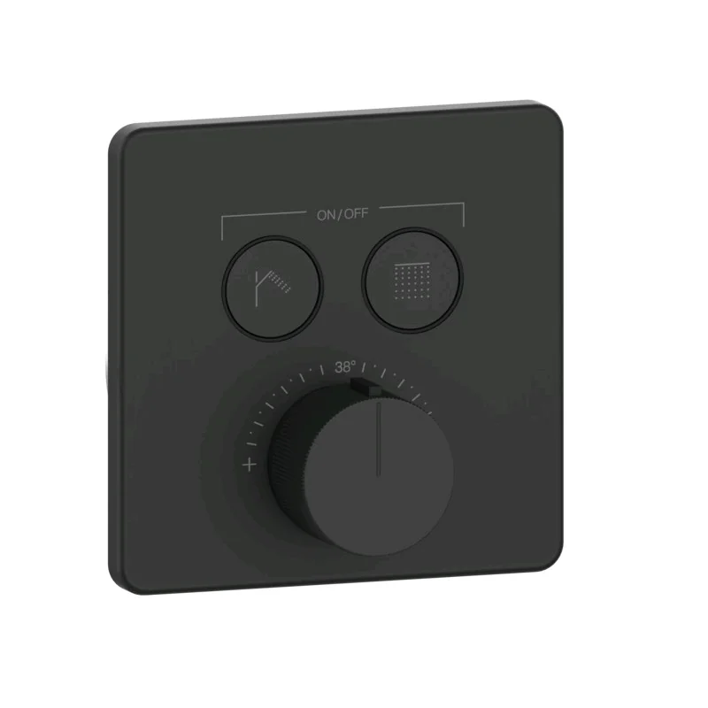 Смеситель для душа, Gessi, HI-FI Comfort, на 2 потребителя, цвет-черный матовый