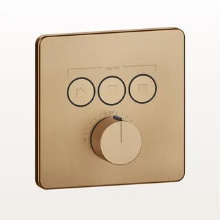 Смеситель для душа, Gessi, HI-FI Comfort, на 3 потребителя, цвет-Black Metal Brushed PVD