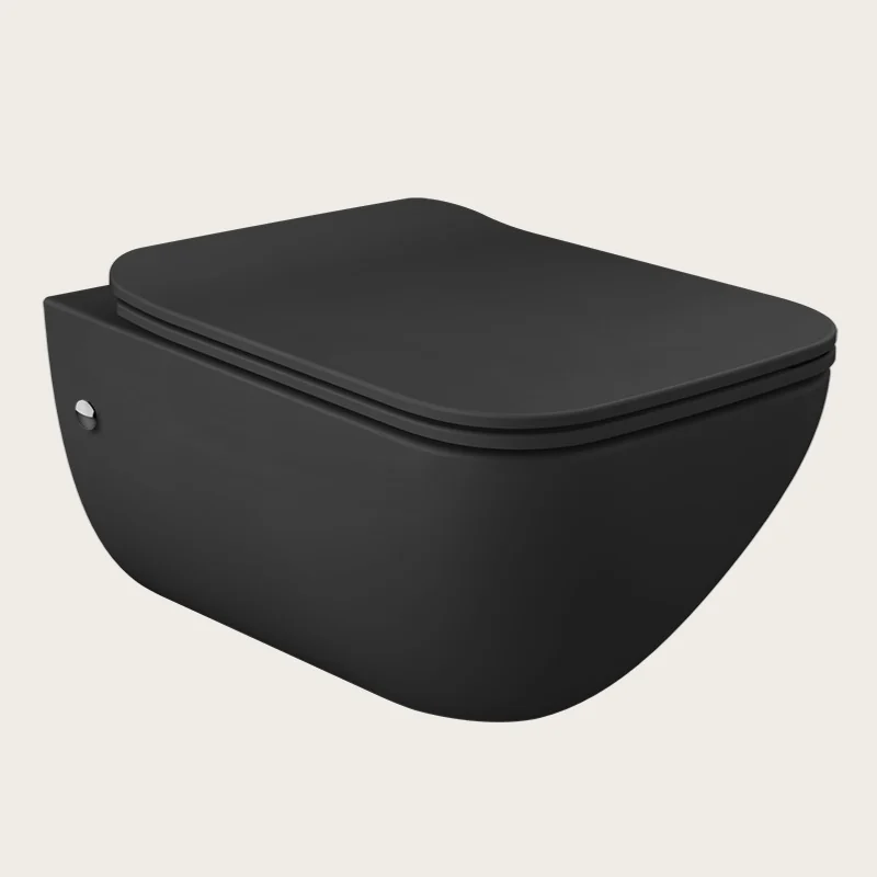 Унитаз, Gessi, подвесной, шгв 358*540*395, цвет-чёрный матовый