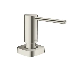 Дозатор для жидкого мыла, Hansgrohe, A71, шгв 66*98*92, цвет дозатора-сталь — иконка