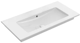 Раковина, Villeroy&Boch, Venticello, шгв 1000*500*120, отверстия для смесителя-отсутствуют, цвет-альпийский белый
