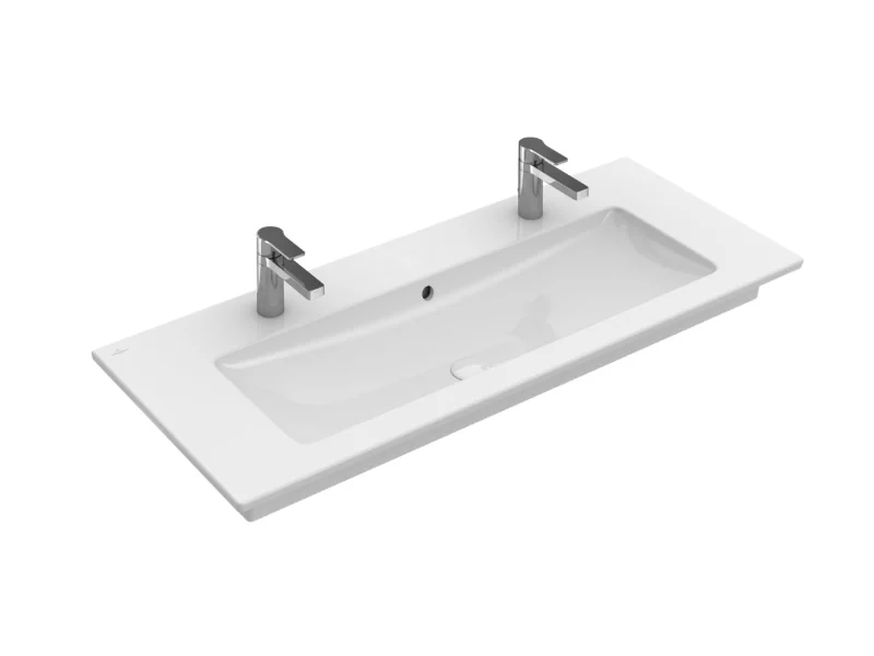 Раковина, Villeroy&Boch, Venticello, шг 1200*500, отверстия для смесителя-2, CeramicPlus, цвет-альпийский белый