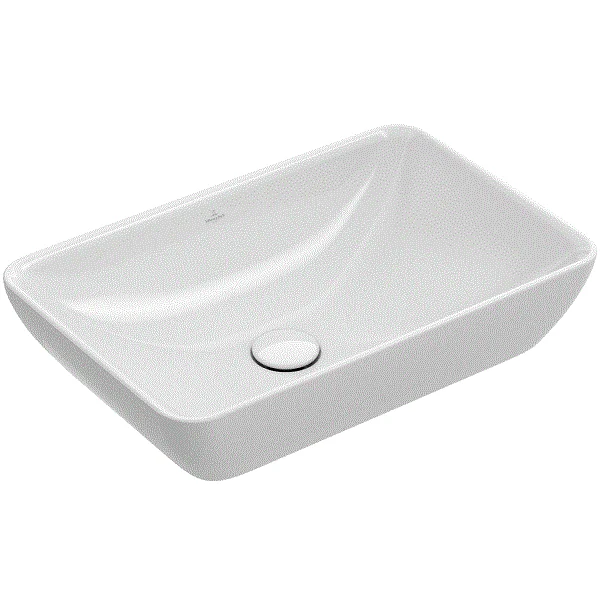 Раковина, Villeroy&Boch, Venticello, шгв 550*360*118, отверстия для смесителя-отсутствуют, цвет-альпийский белый