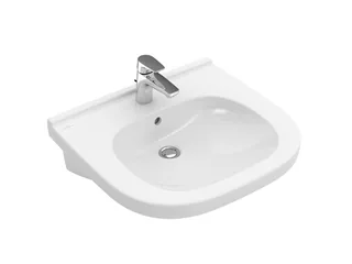 Раковина, Villeroy&Boch, O'Novo Vita, шг 610*550, отверстия для смесителя-1 сквозное, 2 промаркированных, цвет-альпийский белый