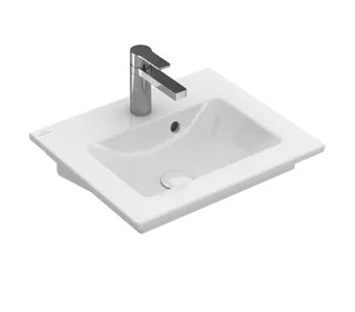 Раковина, Villeroy&Boch, Venticello, шгв 500*420*100, отверстия для смесителя-1, цвет-альпийский белый