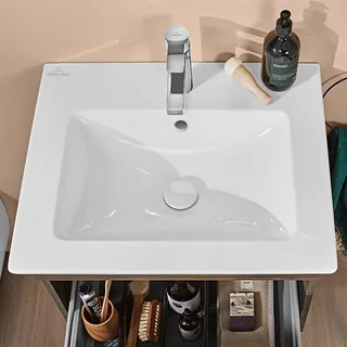 Раковина, Villeroy&Boch, Venticello, шгв 650*500*120, отверстия для смесителя-1 сквозное, 2 промаркированных, цвет-альпийский белый — иконка