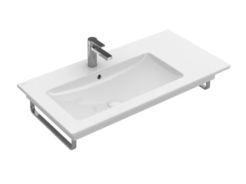 Раковина, Villeroy&Boch, Venticello, шг 1000*500, отверстия для смесителя-отсутствуют, CeramicPlus, цвет-альпийский белый