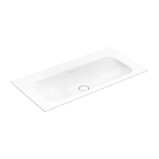 Раковина, Villeroy&Boch, Finion, шгв 1000*500*100, отверстия для смесителя-отсутствуют, CeramicPlus, цвет-камень белый