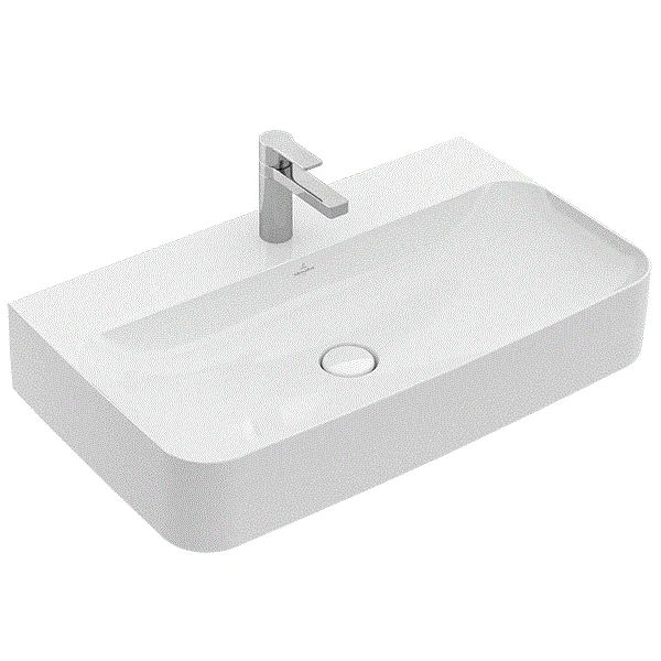 Раковина, Villeroy&Boch, Finion, шгв 800*470*165, CeramicPlus, цвет-альпийский белый
