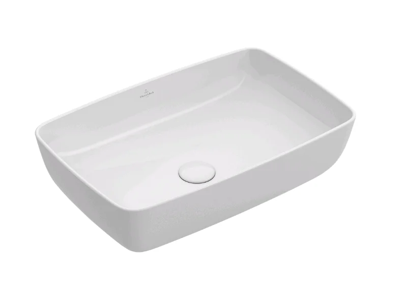 Раковина, Villeroy&Boch, Artis, шгв 580*385*130, отверстия для смесителя-отсутствуют, цвет-альпийский белый