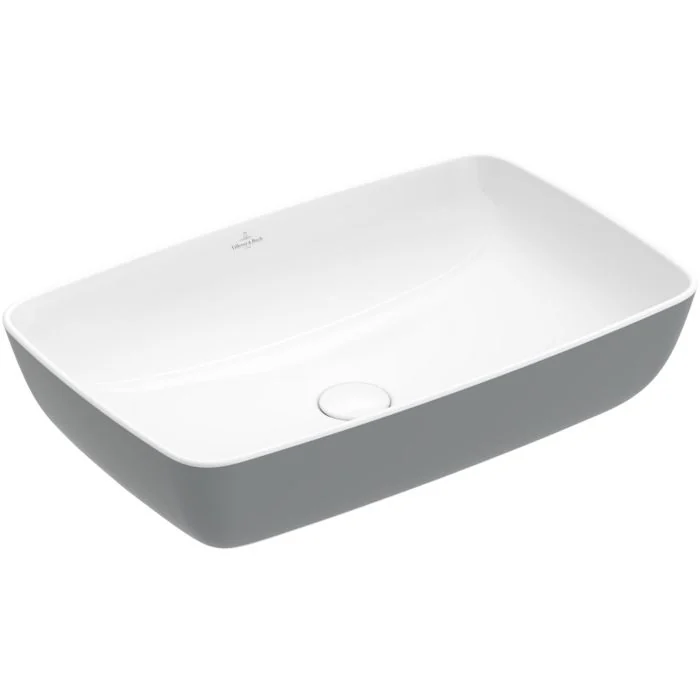 Раковина, Villeroy&Boch, Artis, шгв 580*385*130, отверстия для смесителя-отсутствуют, цвет снаружи/внутри-French Linen/белый