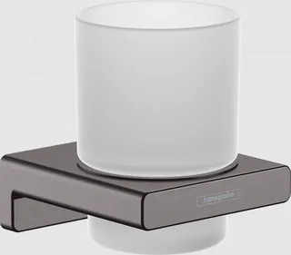 Стакан, Hansgrohe, AddStoris, шгв 81*91*94, цвет-шлифованный черный хром