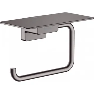 Бумагодержатель, Hansgrohe, AddStoris, шгв 150*80*87, цвет-хром черный шлифованный (матовый)