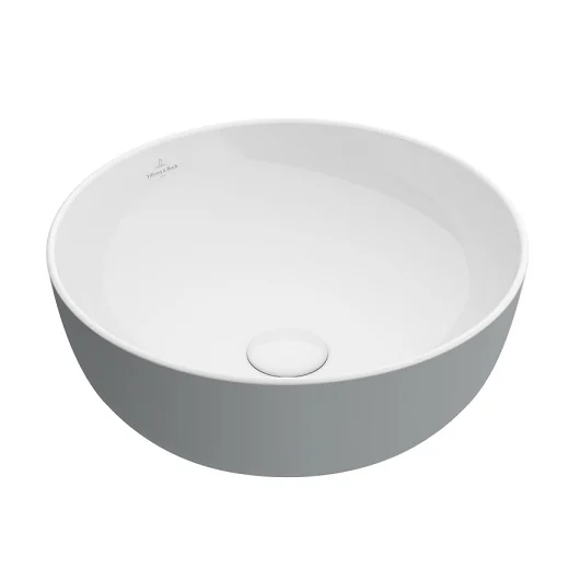 Раковина, Villeroy&Boch, Artis, шгв 430*430*130, отверстия для смесителя-отсутствуют, цвет снаружи/внутри-French Linen/белый