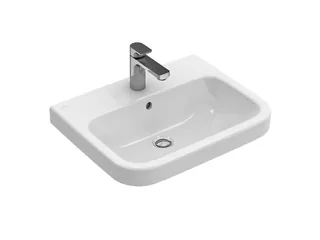 Раковина, Villeroy&Boch, Architectura, шг 550*470, отверстия для смесителя-1 сквозное, 2 промаркированных, цвет-альпийский белый