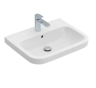 Раковина, Villeroy&Boch, Architectura, шгв 600*470*125, отверстия для смесителя-1 сквозное, 2 промаркированных, CeramicPlus, цвет-альпийский белый
