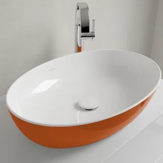Раковина, Villeroy&Boch, Artis, шгв 610*410*130, отверстия для смесителя-отсутствуют, цвет снаружи/внутри-Rust/белый — иконка