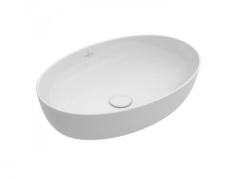 Раковина, Villeroy&Boch, Artis, шгв 610*410*150, CeramicPlus, цвет-камень белый (Stone White)