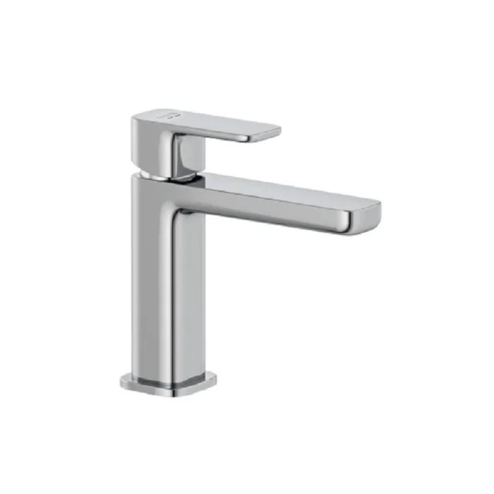 Смеситель для раковины, Kludi, Renon, 110, Push-Open, EcoPlus, цвет-белый матовый