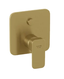Смеситель для душа, Kludi, Renon, на 1 потребитель, с переключателем-PUSH&SWITCH, цвет-золото брашированное