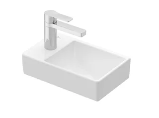 Раковина, Villeroy&Boch, Avento, шгв 360*220*90, справа, отверстия для смесителя-1, цвет-альпийский белый — иконка