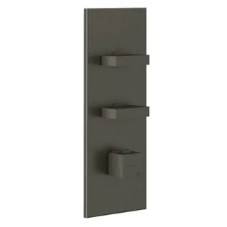 Смеситель для душа, Gessi, на 2 потребителя, цвет-Black Metal Brushed PVD (старый арт. 43024/707) — иконка