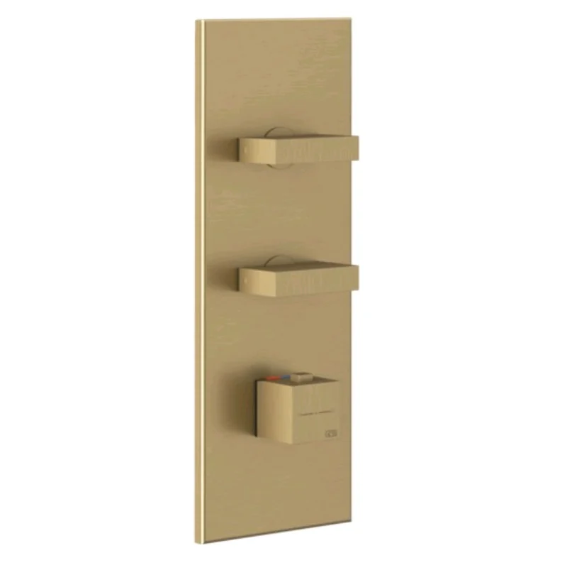 Смеситель для душа, Gessi, на 2 потребителя, цвет-Warm Bronze Brushed PVD (старый арт. 43024/726)