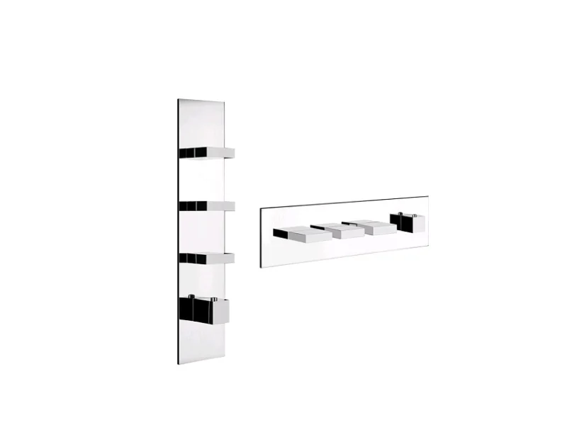 Смеситель для душа, Gessi, Rettangolo Wellness, цвет-хром