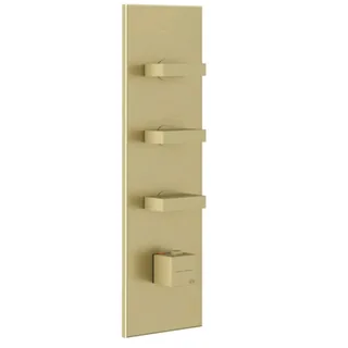 Смеситель для душа, Gessi, на 3 потребителя, цвет-Brushed Brass PVD — иконка