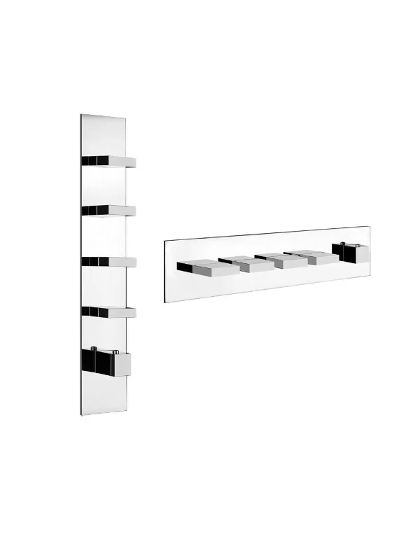 Смеситель для душа, Gessi, Rettangolo Wellness, цвет-хром
