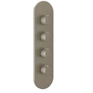 Смеситель для душа, Gessi, на 3 потребителя, цвет-Finox Brushed Nickel