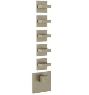 Смеситель для душа, Gessi, на 5 потребителей, цвет-Finox Brushed Nickel