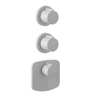 Смеситель для душа, Gessi, на 2 потребителя, цвет-белый матовый