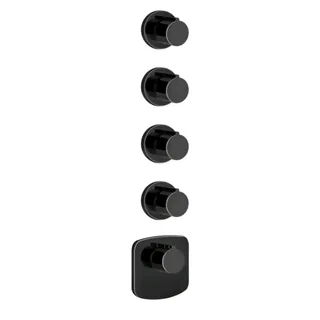 Смеситель для душа, Gessi, на 4 потребителя, цвет-Black Metal PVD — иконка