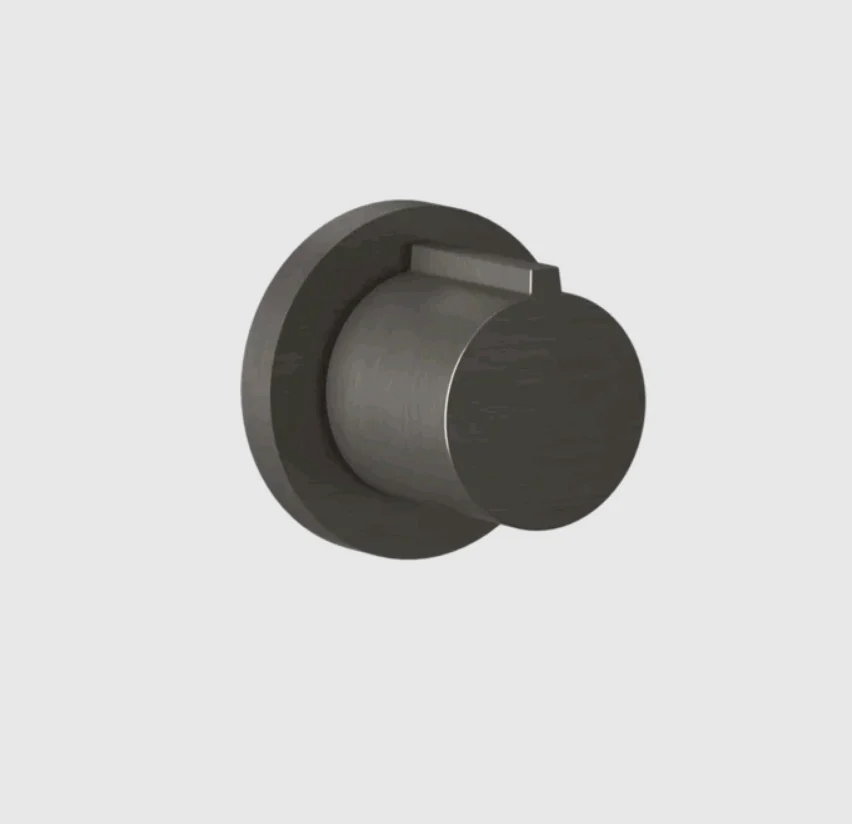 Вентиль, Gessi, Anello, запорный, 3/4", цвет-Black Metal Brushed PVD