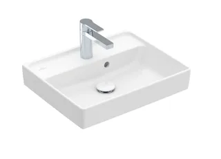 Раковина, Villeroy&Boch, Collaro, шгв 500*400*150, отверстия для смесителя-1, цвет-альпийский белый