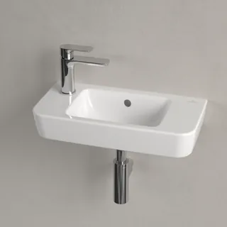 Раковина, Villeroy&Boch, O.Novo, шгв 500*250*95, отверстия для смесителя-1 сквозное, 1 промаркированное, CeramicPlus, цвет-альпийский белый