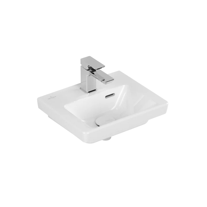 Раковина, Villeroy&Boch, Subway 3.0, шгв 370*305*130, отверстия для смесителя-1, цвет-альпийский белый