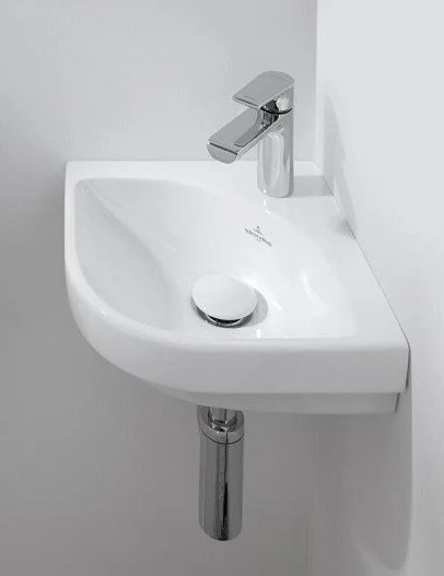 Раковина, Villeroy&Boch, Subway 3.0, шгв 320*320*145, отверстия для смесителя-1, цвет-альпийский белый