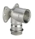 Водорозетка Sanpress Inox, с SC-Contur, нержав.сталь, 22 х 3/4"