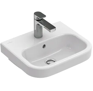 Раковина, Villeroy&Boch, Architectura, шг 500*380, отверстия для смесителя-1, CeramicPlus, цвет-альпийский белый