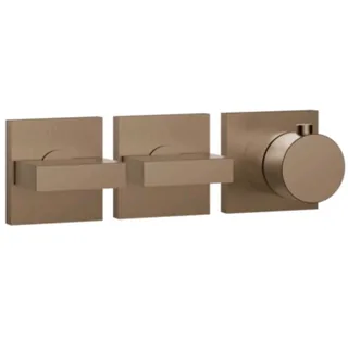 Смеситель для душа, Gessi, на 2 потребителя, цвет-Copper Brushed PVD — иконка