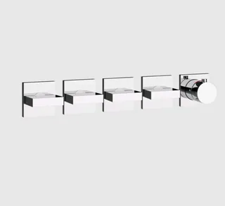 Смеситель для душа, Gessi, Rettangolo, на 4 потребителя, цвет-хром — иконка