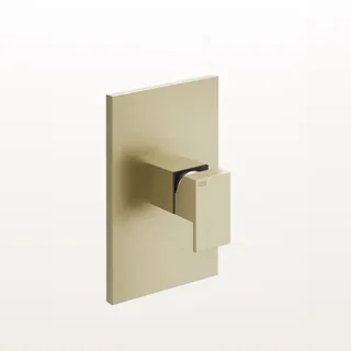 Смеситель для душа, Gessi, Rettangolo, на 1 потребитель, настенный встраиваемый, цвет-Brushed Brass PVD