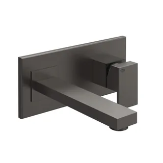 Смеситель для раковины, Gessi, Rettangolo, цвет-Black Metal Brushed PVD