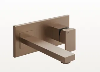 Смеситель для раковины, Gessi, Rettangolo, цвет-Copper Brushed PVD