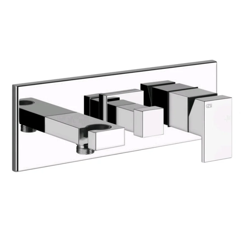 Смеситель для душа, Gessi, Rettangolo, на 2 потребителя, цвет-хром (старый арт. 44910/031)
